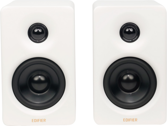 공식 수입 제품 국내 AS 가능 에디파이어 PC-FI 데스크 파이 스튜디오 모니터 스피커, M60 화이트 (블루투스 스피커), 1개