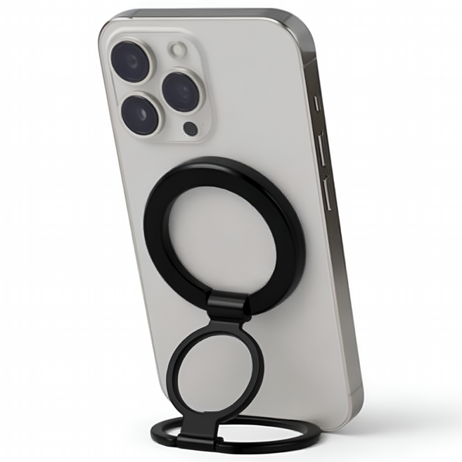 블라이스 괴물자력 맥세이프 그립 톡홀더 양면자석 스마트링, 1개, 그립 블랙