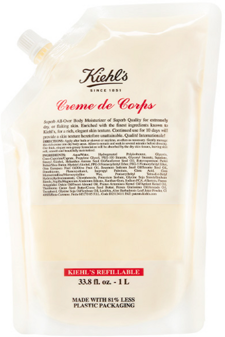 키엘 크렘 드 꼬르 바디크림 리필, 1개, 1L