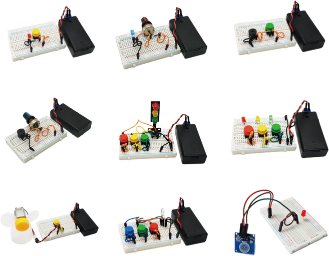 기초 전자회로 학습키트(9가지 프로젝트), 1개
