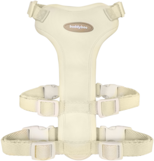 버디부 강아지 힐링 하네스, 베이지, 1개