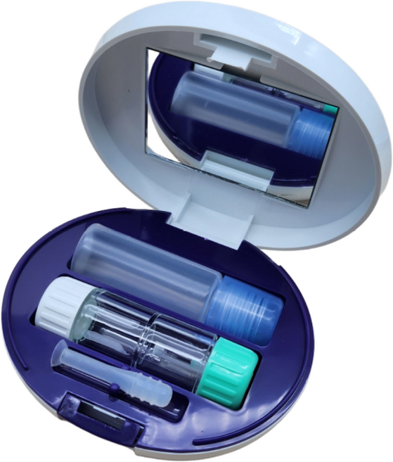 퀸즈아이 렌즈캐리어 하드렌즈 드림렌즈캐리어 원형, 1개