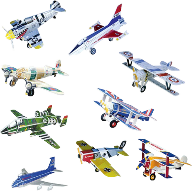 [본사직영] 비행기 시리즈1 - 썬더볼트 팬텀 뉴포트 등 비행기 10종 세트 만들기, 1개