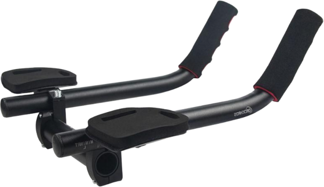 글로리존 길이조절 고급형 자전거 TT바 패드 손잡이 핸들바, 블랙, 1개