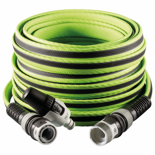 FITT FORCE 핏포스 이탈리아산 내경 12.5파이 길이 20M 라임 노즐 타입 요요 호스 커넥터 3종포함 꼬임방지, 1개