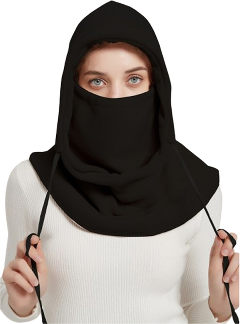 런디 캐시미어 넥워머 바라클라바, 블랙