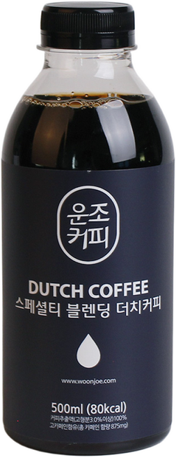 운조커피 스페셜티 더치커피, 1개, 500ml, 1개입