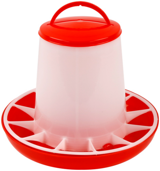 KCJ 닭모이통 닭물통 닭 병아리 모이통 물통 사료통 자동 급식 급수기 물주기, +A 02.반자동 모이통 3kg, 1개