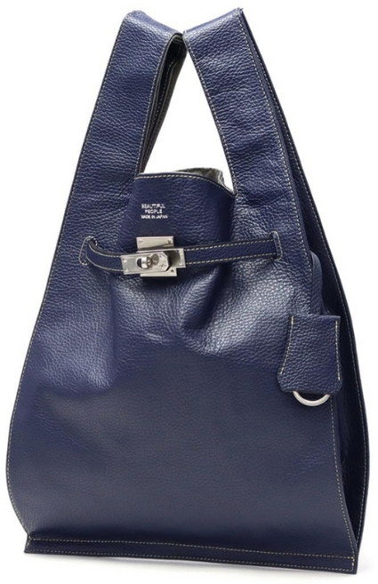 [Beautiful People] 뷰티풀 피플 L 토트백 소가죽 토트백 일본제 611952 네이비