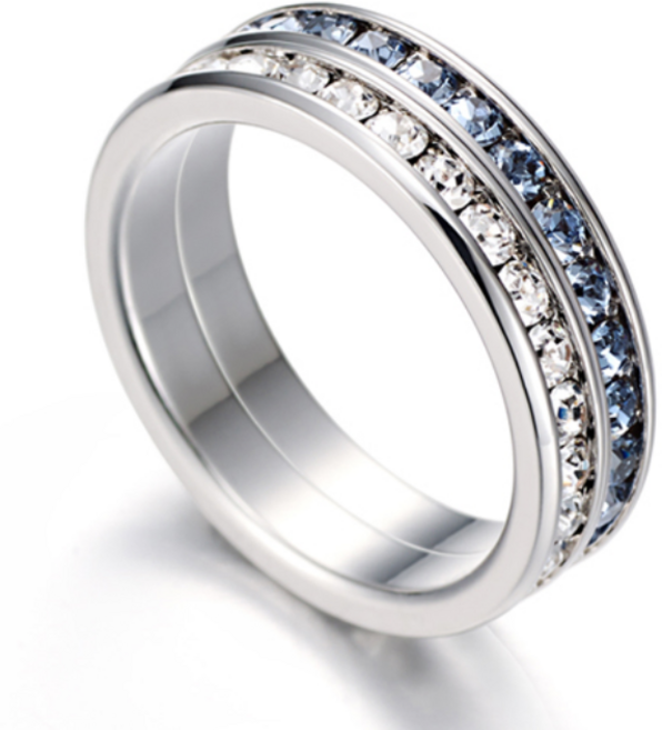 엘르 14K GOLD PLATED 스와로브스키 스톤 이터너티 링 반지 ELBRWR139