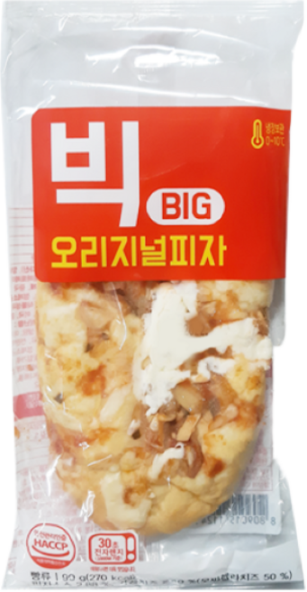 (냉장배송) 빅 오리지널 피자빵 90g, 10개