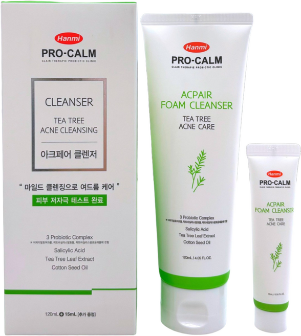 프로캄 아크페어 폼 클렌져 118ml+추가증정15ml+여행용샘플10개 증정/수딩 딥 액션 토탈클렌져 리뉴얼, 1개, 135ml