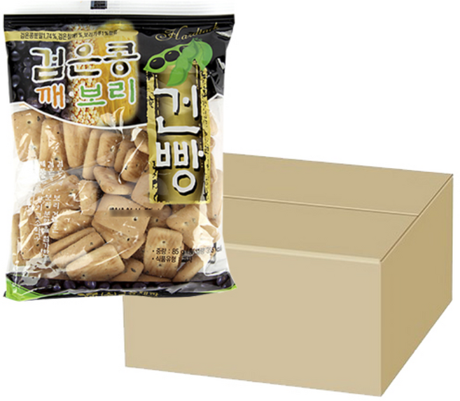 금풍제과 검은콩 깨 보리 건빵, 75g, 20개
