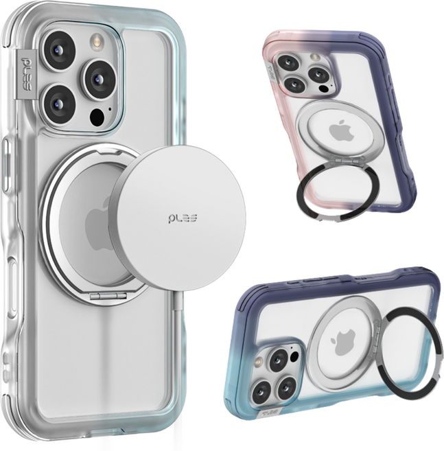 플레스 아케 링스탠드 투페이스 투명 케이스