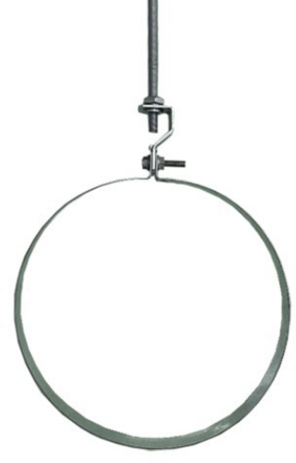 agtstore 함석 행거 헹가 hanger 닥트 공사 덕트 자재 스파이럴 직관 후렉시블 연통 연결 천정 벽 고정 duct, 1개