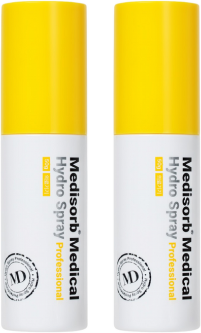 메디솝 메디컬 하이드로 스프레이 프로페셔널 50g 의료기기 피부장벽 건조 가려움, 2개, WPCI50