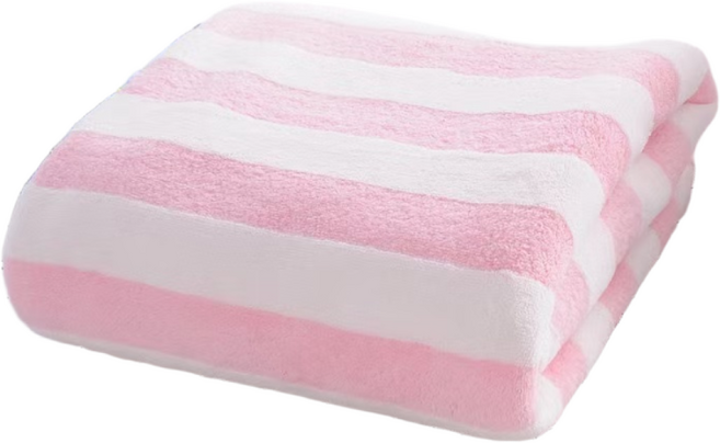 스토리원 스트라이프 목욕 물놀이 비치타올 RKU-SSAC05 L, 핑크, 2개