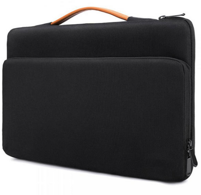 네미소 ZIP 포켓 갤럭시탭 S10 울트라 손잡이형 파우치, 블랙, 1개