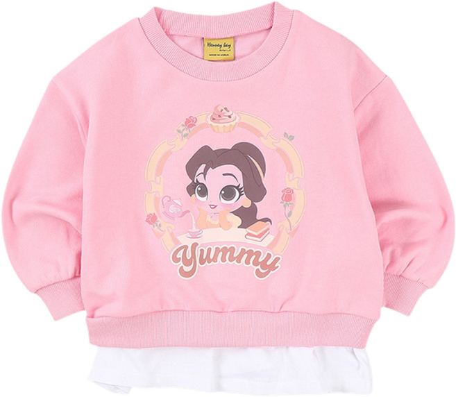 디즈니 아동용 여아 데일리룩 프린세스 레이어드 롱티