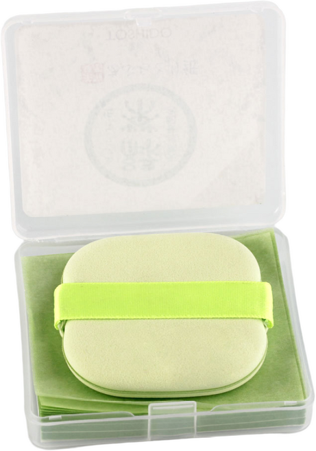 토시도 에센스 녹차 마 퍼프 기름종이 300매 얼굴 휴대용 유분 피지제거, 1개, 300매입