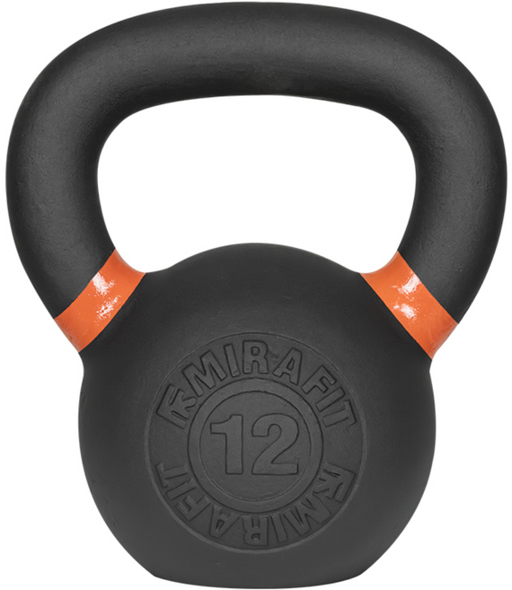 미라핏(MiraFit) 케틀벨, 12kg, 1개, 블랙