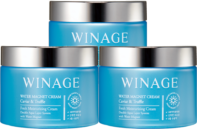 위네이지 워터 마그넷 크림, 100ml, 3개