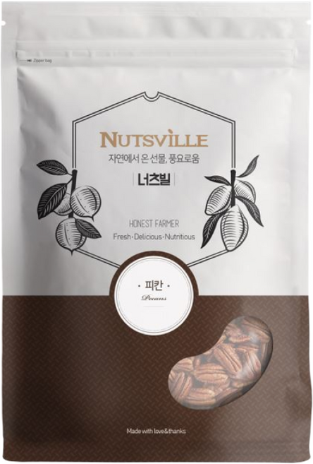 너츠빌 25년 햇 피칸 반태 1kg, 1개