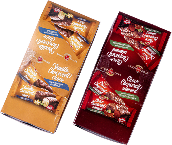 러시아 씨록 씌록 코티지치즈 바닐라 초코 치즈롤 Cheese Roll Choco, 10개, 60g