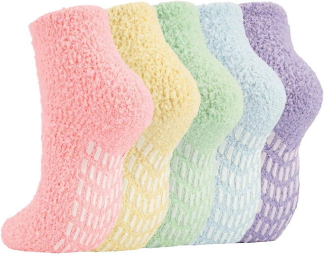 PridePage 미끄럼방지 포근한 무압박 수면양말