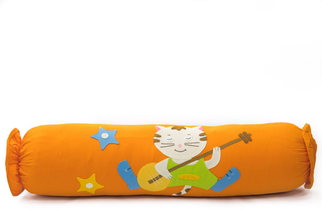 무궁화수예 토토 사탕베개 캔디베개/사탕베개커버/롱베개, 주황(솜미포함)