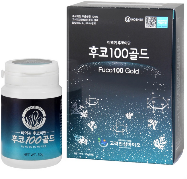 고려인삼바이오 미역귀후코이단 분말 후코100골드 50g, 1개
