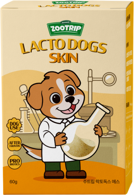 주트립 락토독스 S (강아지 유산균) (피부 장 위 면역 건강), 1개, 장건강/유산균, 60g