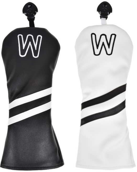 그린스타 소프트 헤드커버 우드용, 우드 블랙, 블랙, 1개