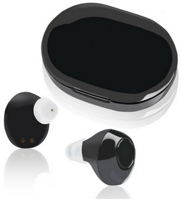 초소형 보청기 노인 음성 증폭기, 1개, 화이트