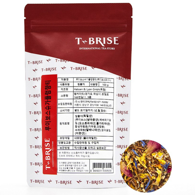 브리즈 루이보스슈가플럼 잎차 100g, 1개, 1개입