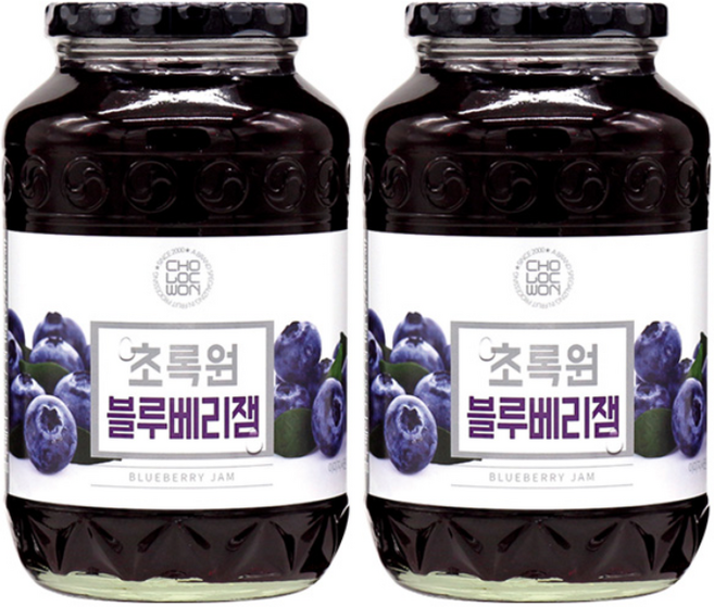 초록원 블루베리잼, 1kg, 2개