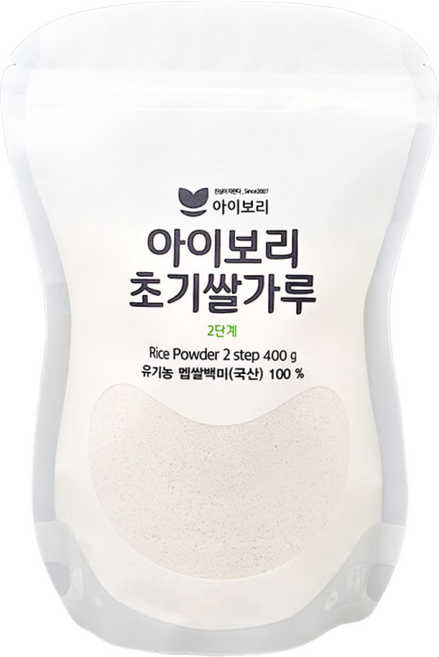 IBORI 유기농 쌀가루 2단계 초기, 400g, 1개