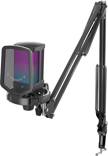 FIFINE 피파인 Q6T 게이밍 방송용 녹음용 유튜브 노이즈캔슬링 USB 콘덴서 마이크 스탠드 패키지, Q6T 블랙, Q6T 블랙