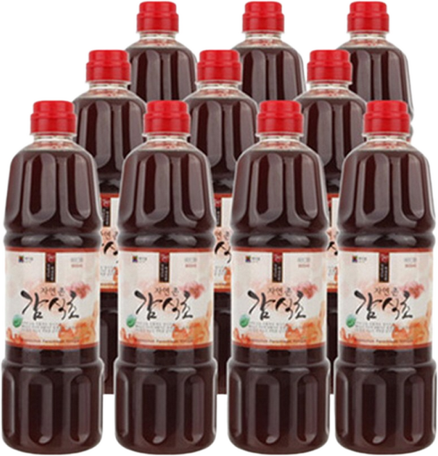5년숙성 자연발효 감식초(국내산 감 100%), 900ml, 10개