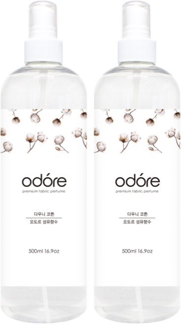 오도르 섬유향수, 다우니코튼, 2개, 500ml