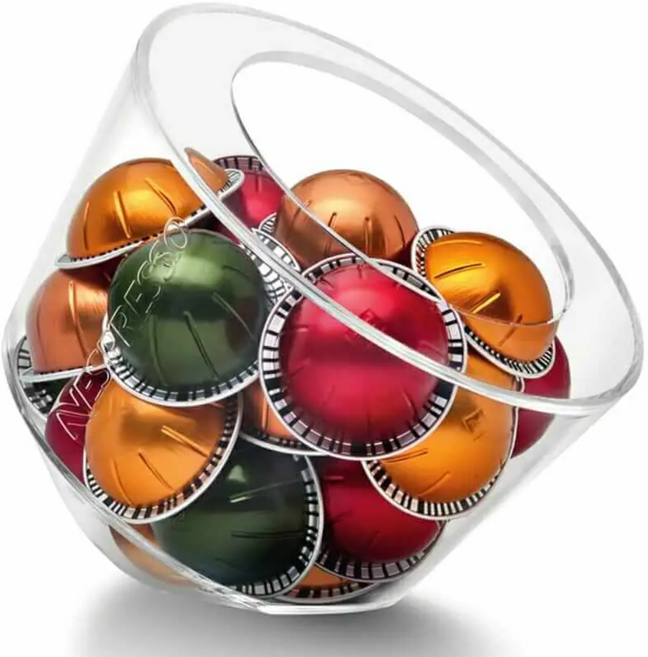 네스프레소 정품 캡슐커피 보관함 아크릴 보관함, 투명, 1개