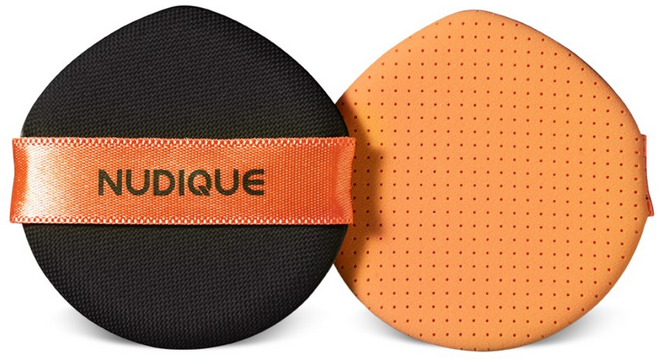 누디크 쉬어 글로우 팩트 루비셀 퍼프 (2매입), 4개, 블랙