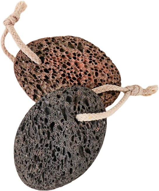 현무암 끈달린 발각질제거 자연돌 3개세트 뒷꿈치케어 굳은살 목욕탕용품 인테리어 제주선물, 1개입