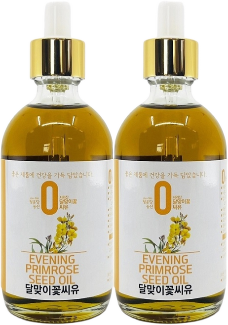 국산 달맞이꽃종자유 기름 100ml 달맞이꽃오일, 2개