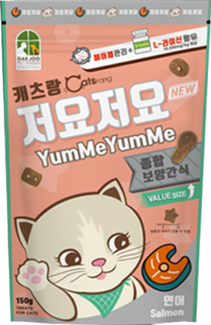 캐츠랑 고양이 저요저요 보양간식, 연어, 150g, 1개