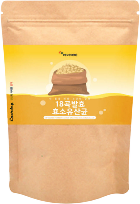 에너데이 18곡발효효소 유산균 150gx3봉 유산균혼합분말 건조맥주효모 귀리식이섬유, 3개, 150g
