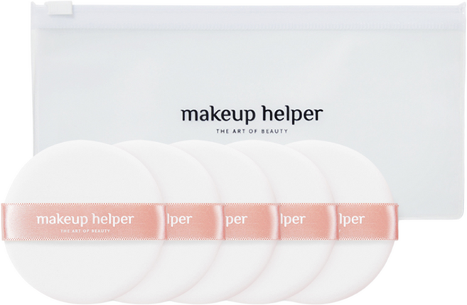 메이크업헬퍼 아트 팩트 파우더 퍼프, 5개