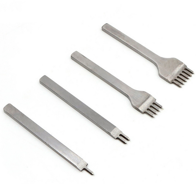 가죽 타공 바느질 천공 치즐 오울 그리프 목타, 3mm 세트, 1개