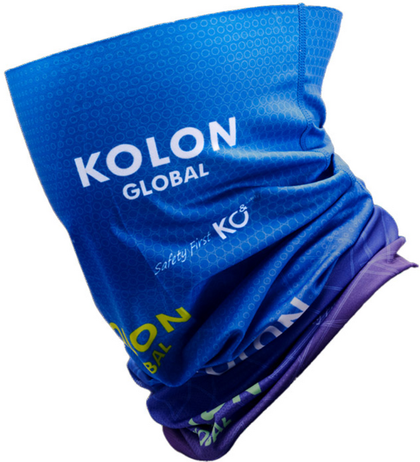 코오롱글로벌 코앤 멀티스카프 블루 냉감 목폴라