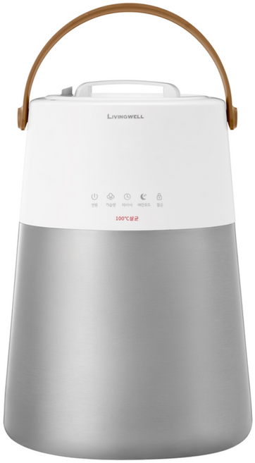 [NEW 25년형] 리빙웰 가열식 가습기 7L 대용량 / 단 5분만에 100도 가열 살균 안심 위생 / 아기 아이 신생아 스텐 / 간편 세척 HU700